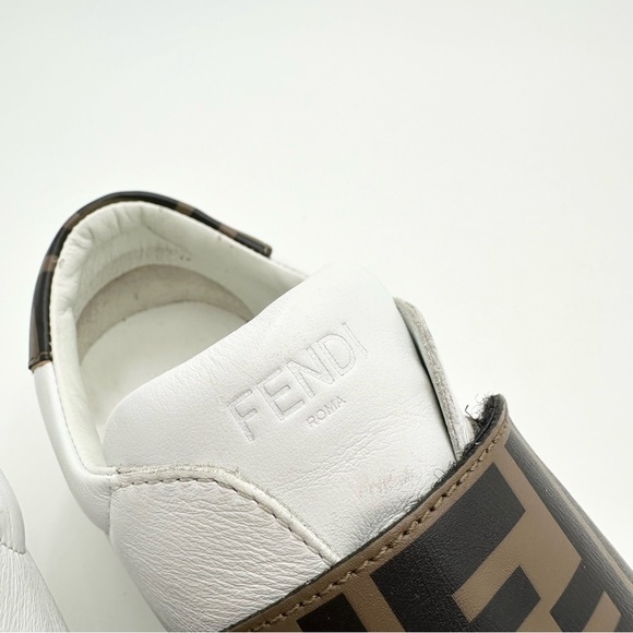 Fendi Monogram FF Nappa leather unisex junior sneakers - Picture 10 of 14